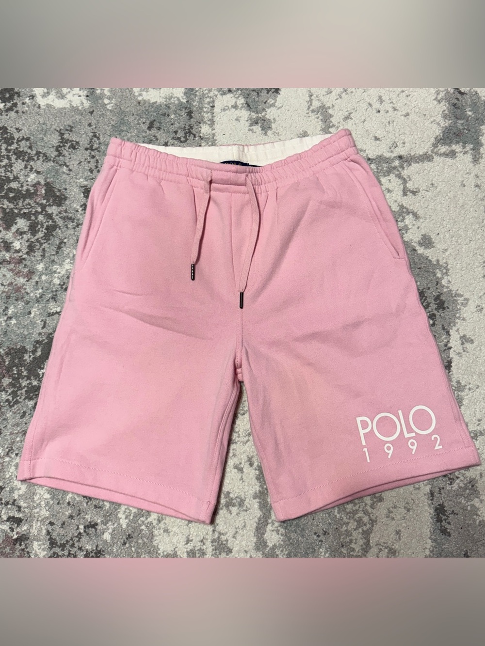 Ralph Lauren Pink Drawstring Polo 1992 Men's Shorts